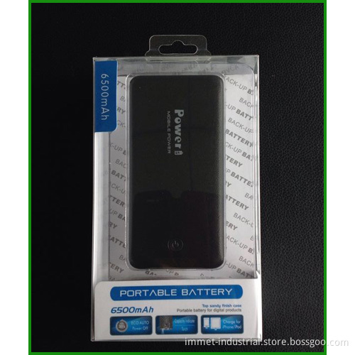 6500mAh OEM Factory Leather Portable Mobile External Battery